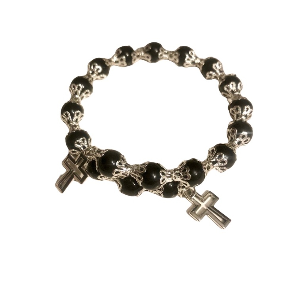 Silver-Toned Memory Wire Bracelet (Handmade)